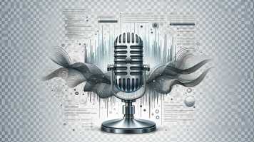 A high-resolution, professional header image for a GitHub repository focused on text-to-speech preprocessing, featuring a microphone, dynamic sound 
